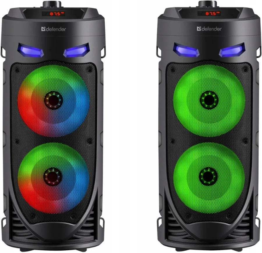 Defender CRASHBOOM 16 W „Bluetooth“ kolonėlė su karaoke, MP3, FM radiju, SD, AUX, TWS ir LED apšvietimu