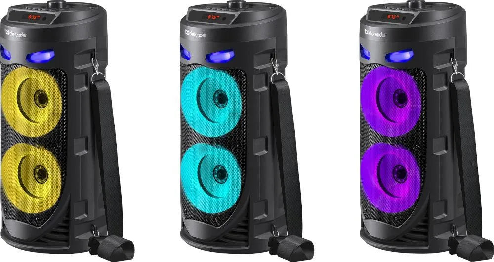 Defender CRASHBOOM 16 W „Bluetooth“ kolonėlė su karaoke, MP3, FM radiju, SD, AUX, TWS ir LED apšvietimu