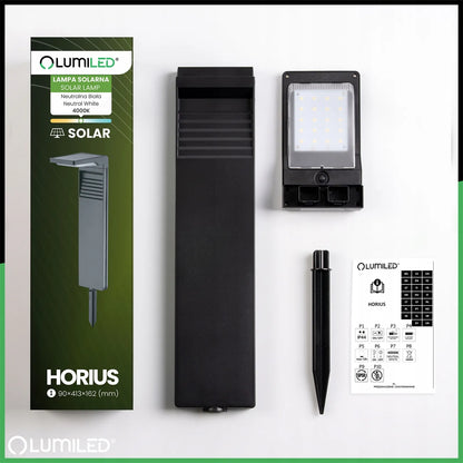Dekoracinis solarinis LED sodo šviestuvas-stulpelis, įsmeigiamas, lauko, XL