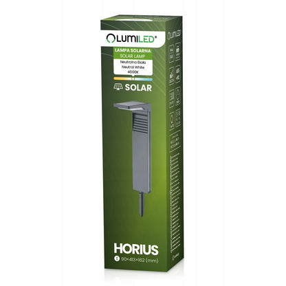 Dekoracinis solarinis LED sodo šviestuvas-stulpelis, įsmeigiamas, lauko, XL