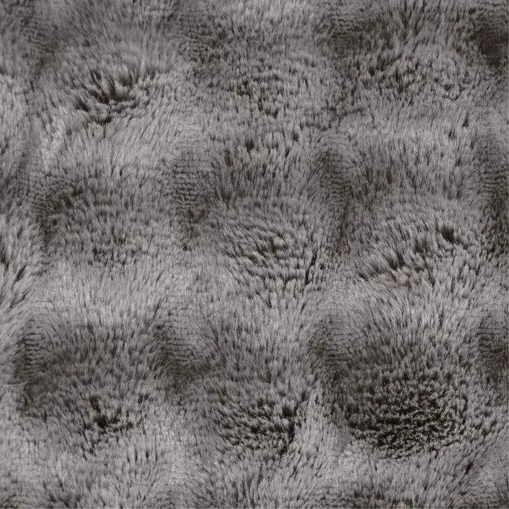 Dekoratyvinis užtiesalas LILY 200 × 220 cm, sidabrinis, purus, su 3D efektu