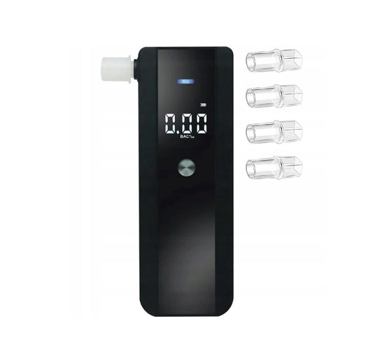 PROFESIONALUS ELEKTRONINIS ALKOMATAS TIKSLUS KALIBRAVIMAS + 5X PUČIAMIEJI PRIPARTUVAI