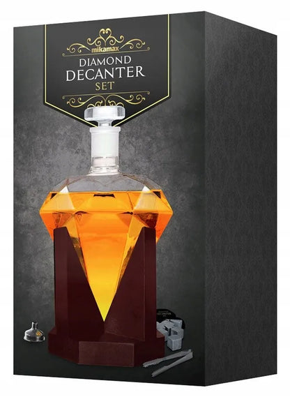 DIAMOND DECANTER SET viskio grafinas – dovana jam, tėčiui, vyrui ar vyrukui