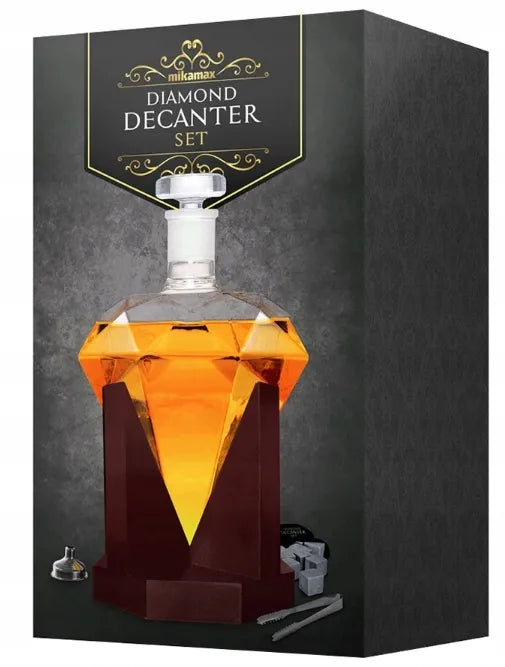 DIAMOND DECANTER SET viskio grafinas – dovana jam, tėčiui, vyrui ar vyrukui