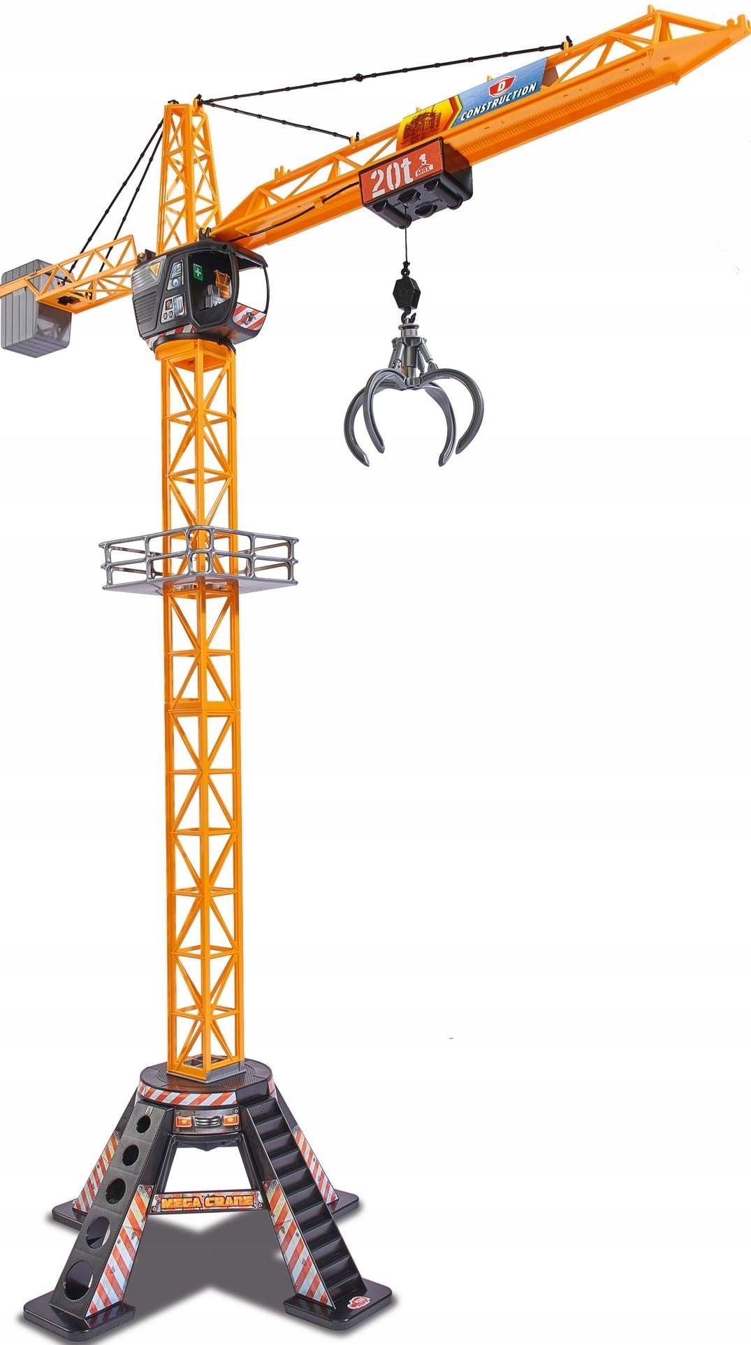 „Dickie Toys Mega Crane“ nuotoliniu būdu valdomas kranas, 120 cm