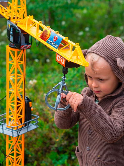 „Dickie Toys Mega Crane“ nuotoliniu būdu valdomas kranas, 120 cm