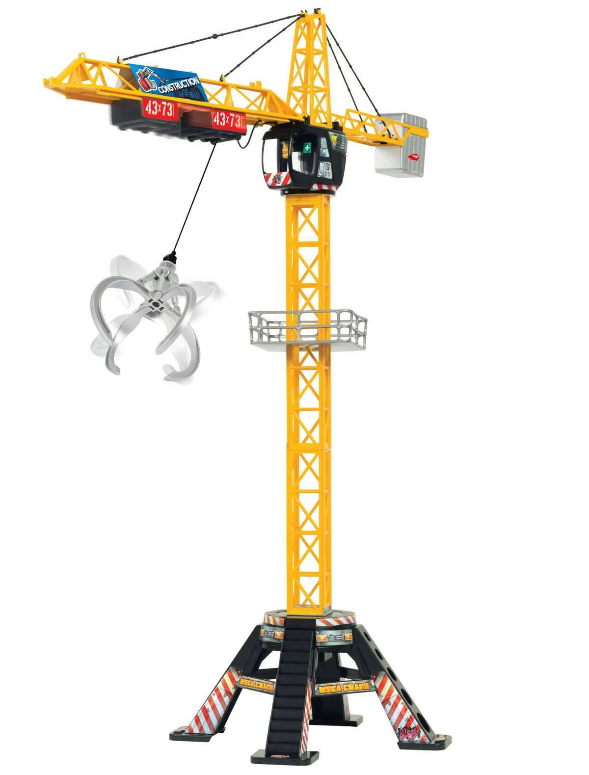 „Dickie Toys Mega Crane“ nuotoliniu būdu valdomas kranas, 120 cm
