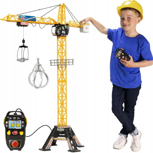 „Dickie Toys Mega Crane“ nuotoliniu būdu valdomas kranas, 120 cm