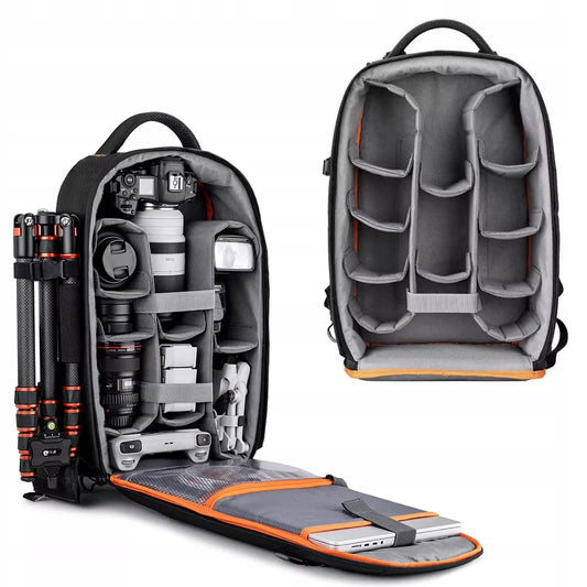 Didelė fotografinė kuprinė fotoaparatui ir nešiojamam kompiuteriui K&F Concept KF13.140