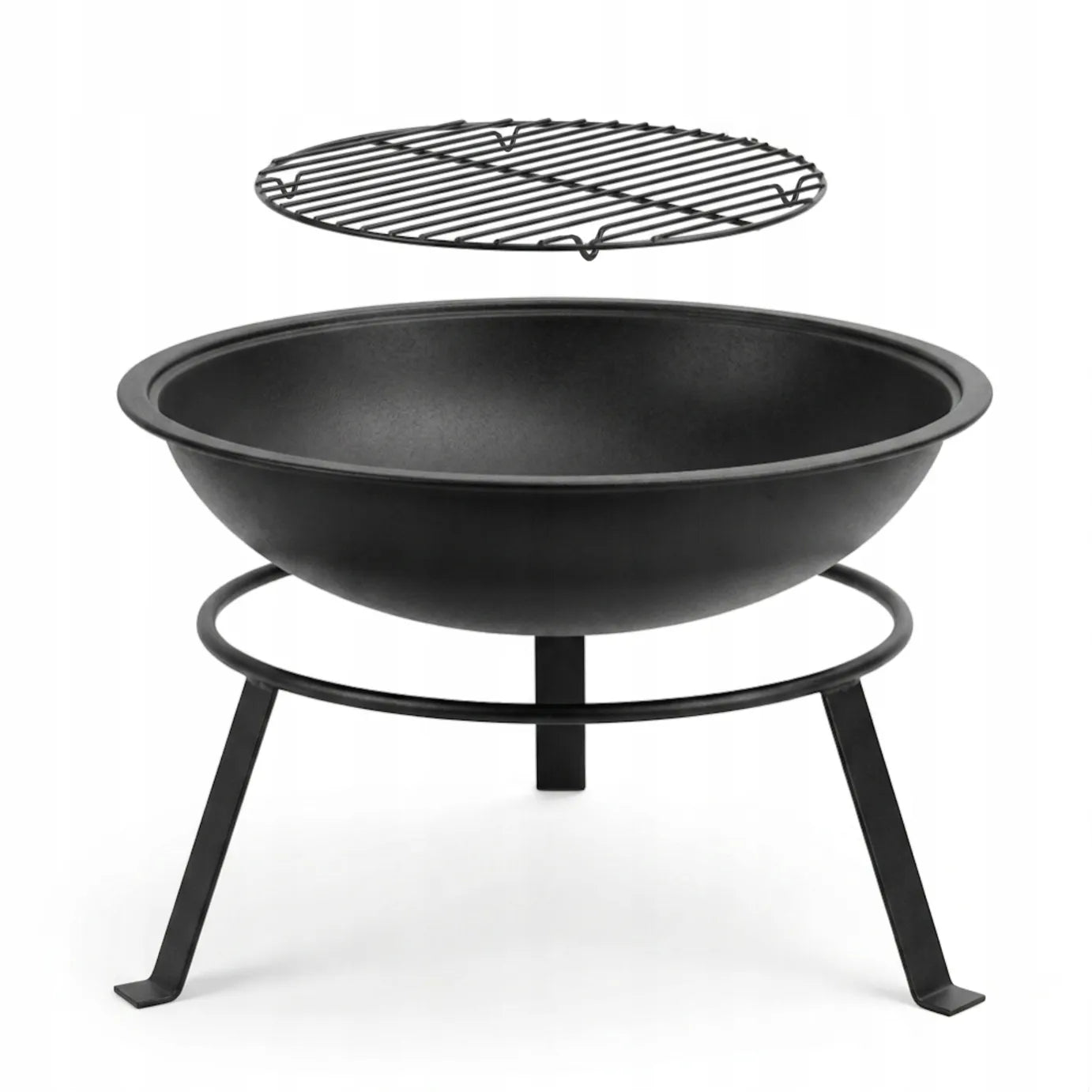 Didelė sodo laužavietė 55 cm ADLER AD 6818 – plieninė laužavietė su grotelėmis