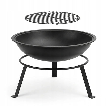 Didelė sodo laužavietė 55 cm ADLER AD 6818 – plieninė laužavietė su grotelėmis