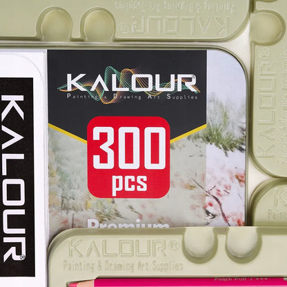 Didelis 300 „Kalour“ spalvotų pieštukų rinkinys, mokyklinis, dovana vaikui