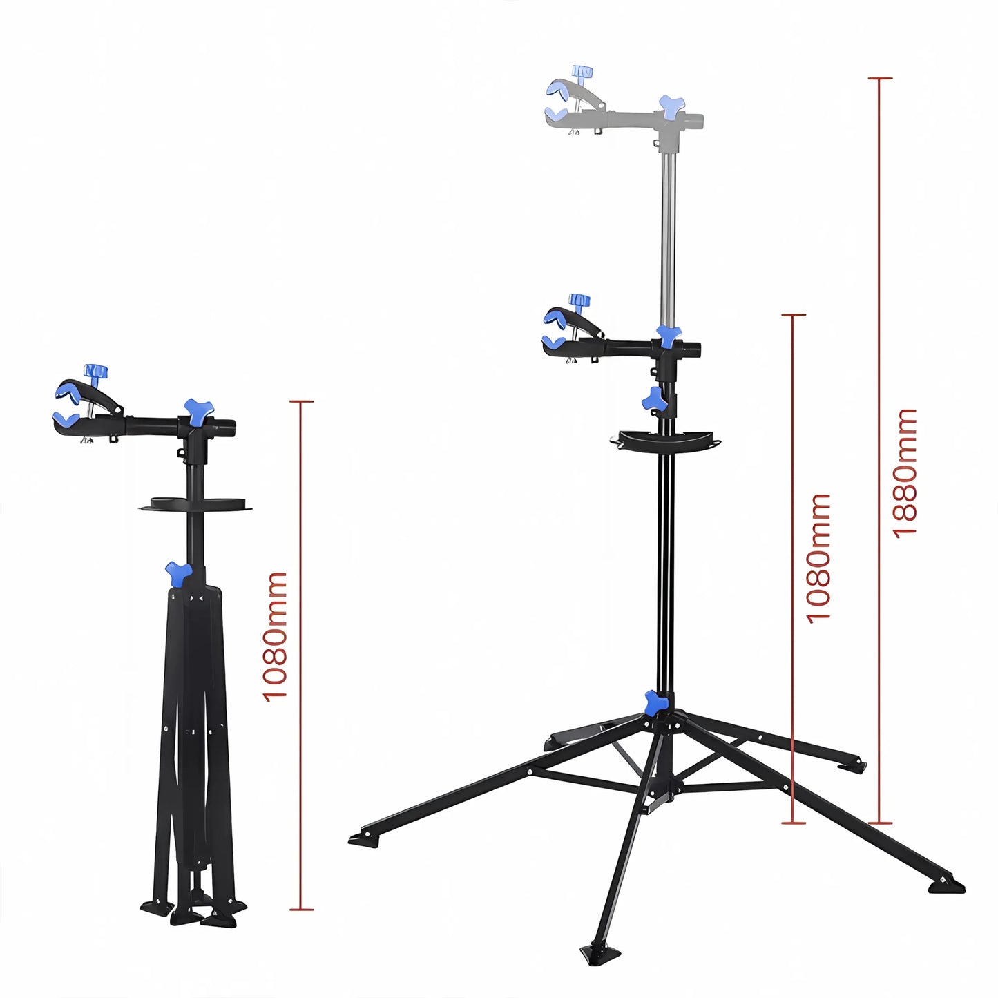 Didelis dviračių serviso stovas, pakaba, iki 30 kg, tvirtas ir stabilus, RETOO S076
