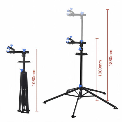 Didelis dviračių serviso stovas, pakaba, iki 30 kg, tvirtas ir stabilus, RETOO S076