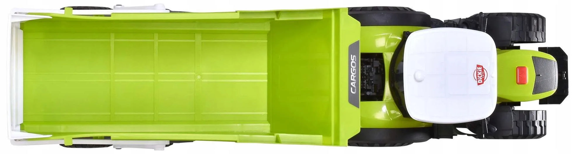 Didelis interaktyvus traktorius su priekaba Claas su šviesos ir garso efektais 64 cm