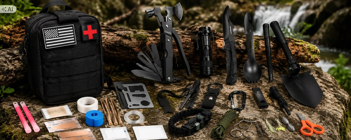 DIDELIS KARINIS IŠGYVENIMO RINKINYS 92 viename IŠGYVENIMO FUNKCIJOS IR ELEMENTAI