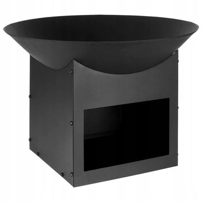 Didelis metalinis sodo laužavietės dubuo kepsninei ant kojų 56 cm