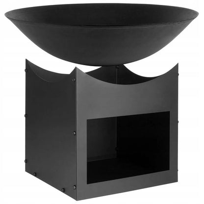 Didelis metalinis sodo laužavietės dubuo kepsninei ant kojų 56 cm