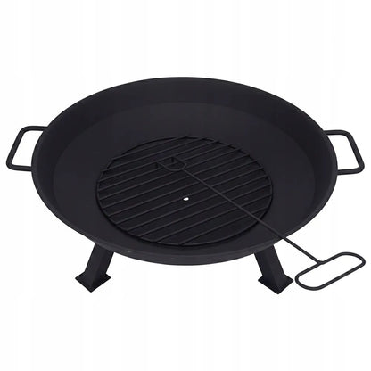 Didelis metalinis sodo laužavietės dubuo su kojomis 56 cm