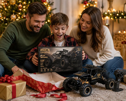 Didelis nuotoliniu būdu valdomas RC automobilis oreNICE, metalinis bekelės modelis, 4x4, 1:16, su pultu