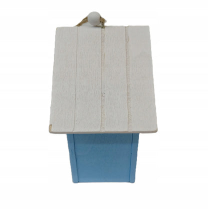 DIDELIS pakabukas paukščių namelis, medinis namelis su 3D tulpėmis 11,5x7 cm
