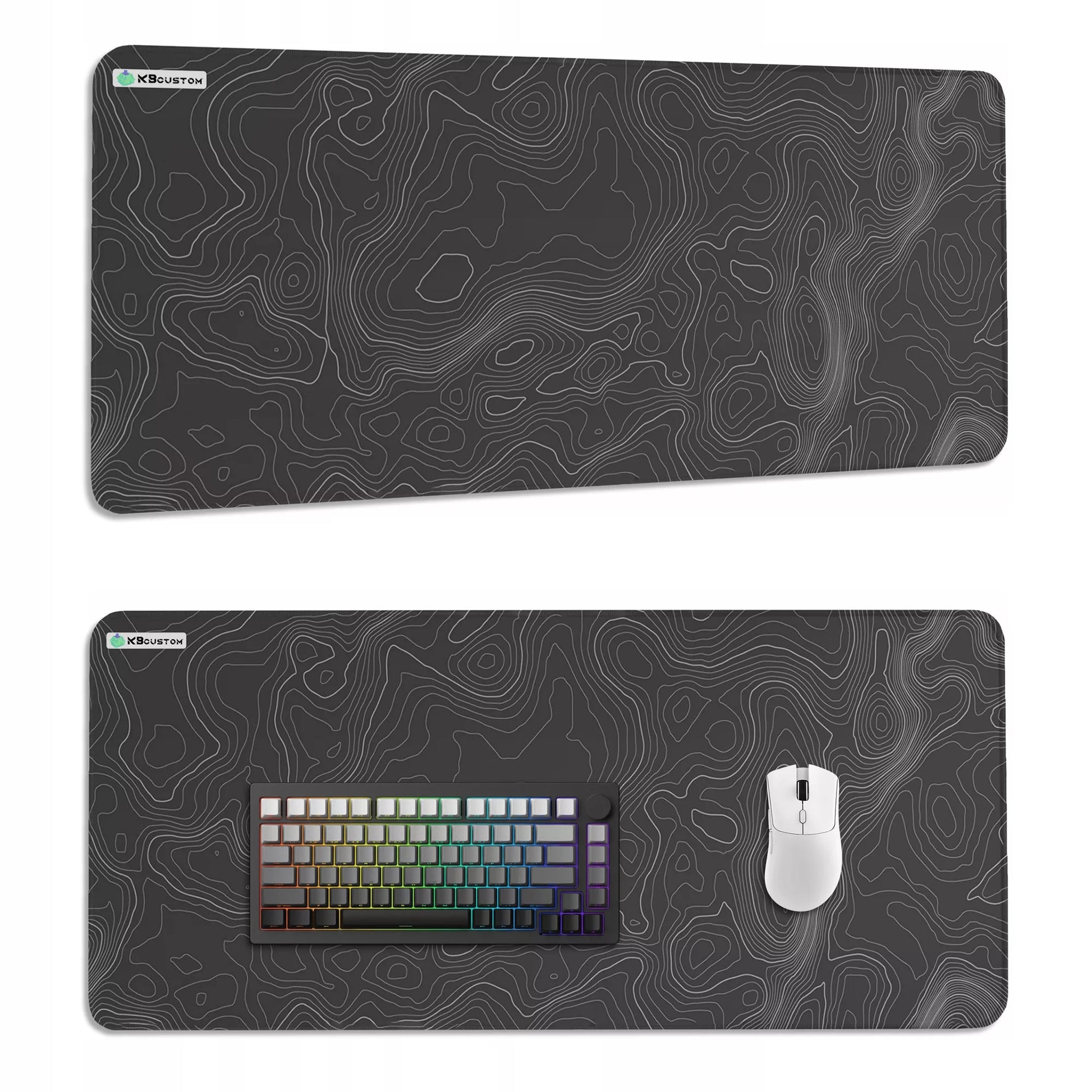 Didelis pelės kilimėlis 90x40 XXXL KBcustom žaidėjams - Faza Black