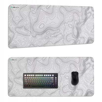 Didelis pelės kilimėlis 90x40 XXXL KBcustom žaidėjams Faza White
