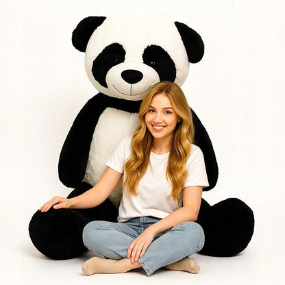 DIDELIS PLIŠINIS MEŠKINAS PANDA 220 cm GIGANTIŠKAS ŽAISLAS