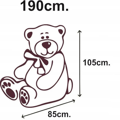 Didelis pliušinis meškinas talismanas gigantas