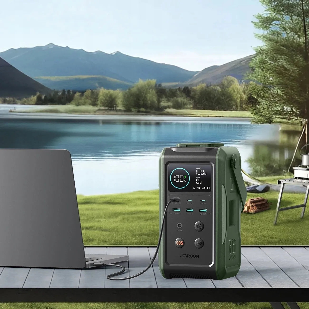 DIDELIS POWERBANKAS 75000mAh 100W GALINGAS telefonui nešiojamam kompiuteriui įkrovimo stotelė