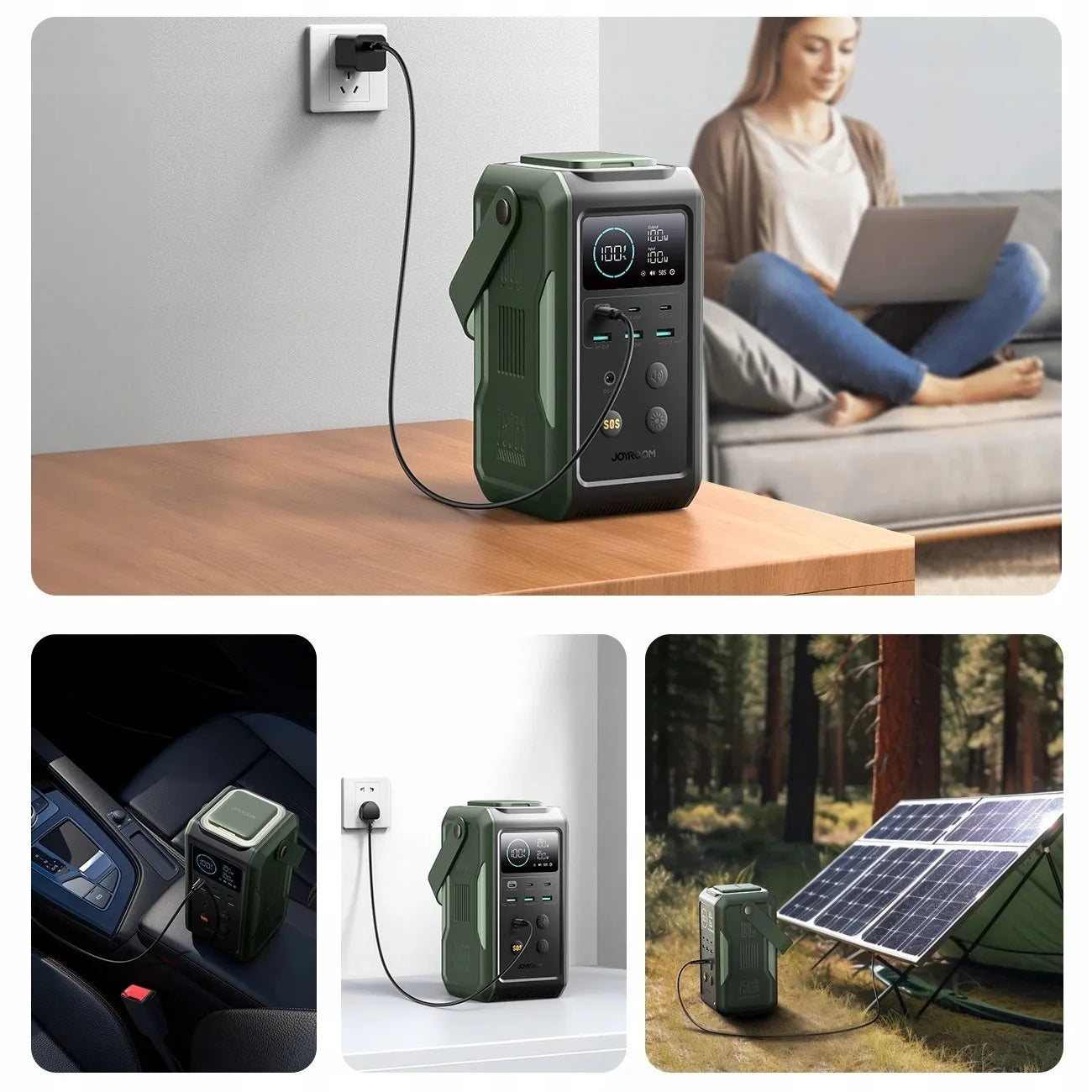 DIDELIS POWERBANKAS 75000mAh 100W GALINGAS telefonui nešiojamam kompiuteriui įkrovimo stotelė