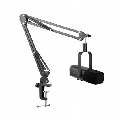 Dinaminis studijinis mikrofonas Fifine AM8T USB/XLR RGB PnP su laikikliu
