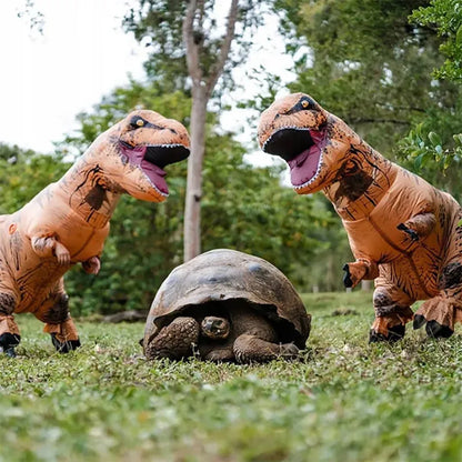 Dinozauro kostiumas karnavalui, pripučiamas T-Rex apranga suaugusiesiems, dydis XL