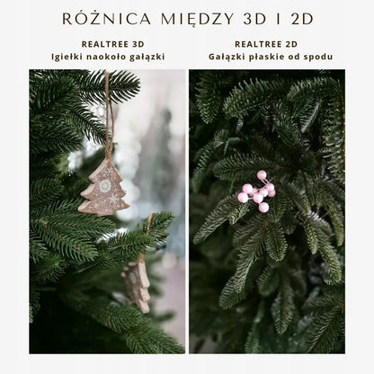 Dirbtinė 100 cm eglutė „RealTree 3D“ iš PE, atrodanti kaip tikra, silikoninė