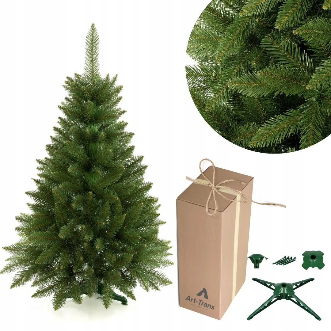 Dirbtinė 100 cm Kaukazo eglė „GĖSTA“, atrodanti kaip tikra, pagaminta Lenkijoje