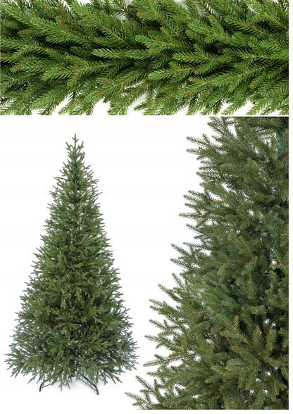 Dirbtinė eglė „Świerk Natura 3D“ – FULL PE PREMIUM, 220 cm, tikroviška, 100 % PE