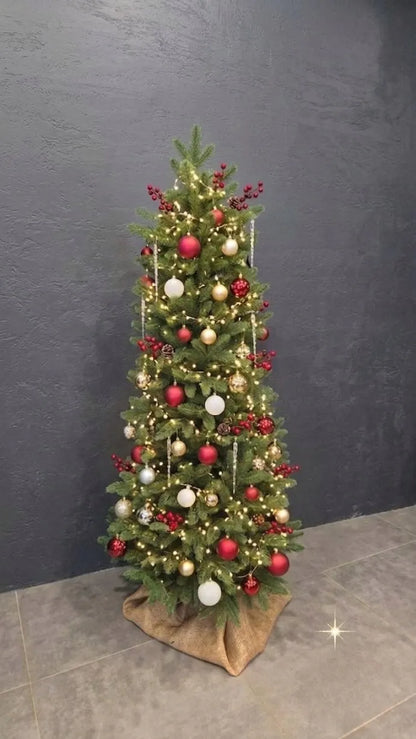 Dirbtinė eglutė „Art-Trans Royal Slim“, 200 cm, su tikroviškomis PE šakelėmis, siaura ir liekna