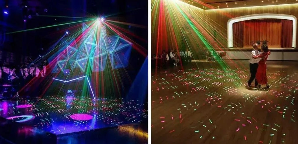 Diskotekinis lazerinis projektorius, 3D stroboskopinė vakarėlių lempa