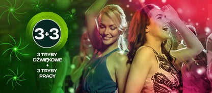 Diskotekinis lazerinis projektorius „MusicMate 6Hole“ su LED ir stroboskopo efektais