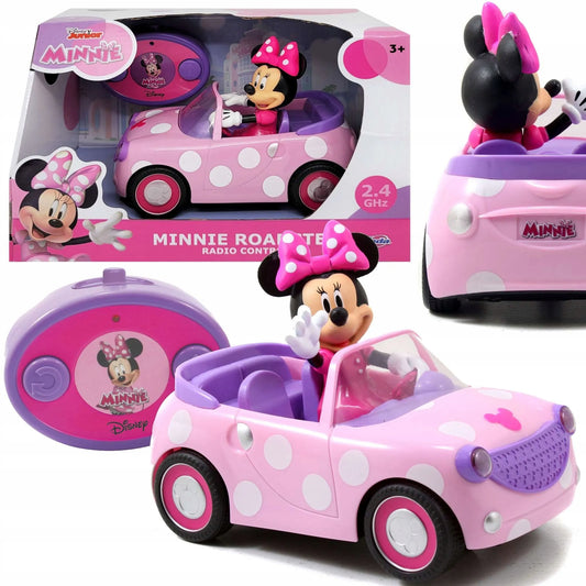 „Disney“ Minnie nuotoliniu būdu valdomas rožinis kabrioletas RC