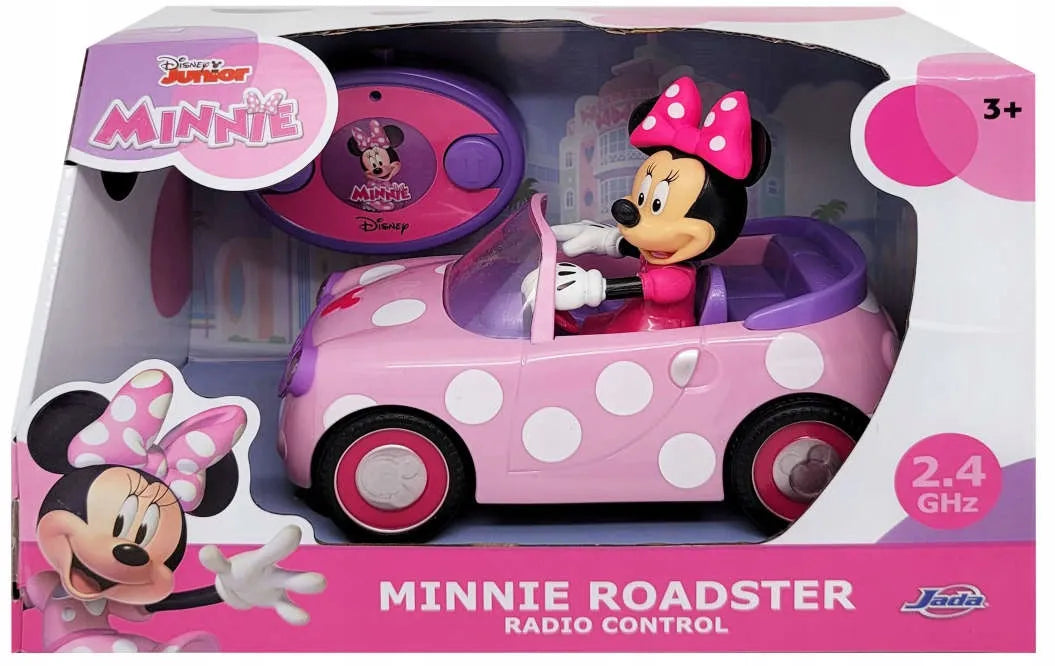 „Disney“ Minnie nuotoliniu būdu valdomas rožinis kabrioletas RC