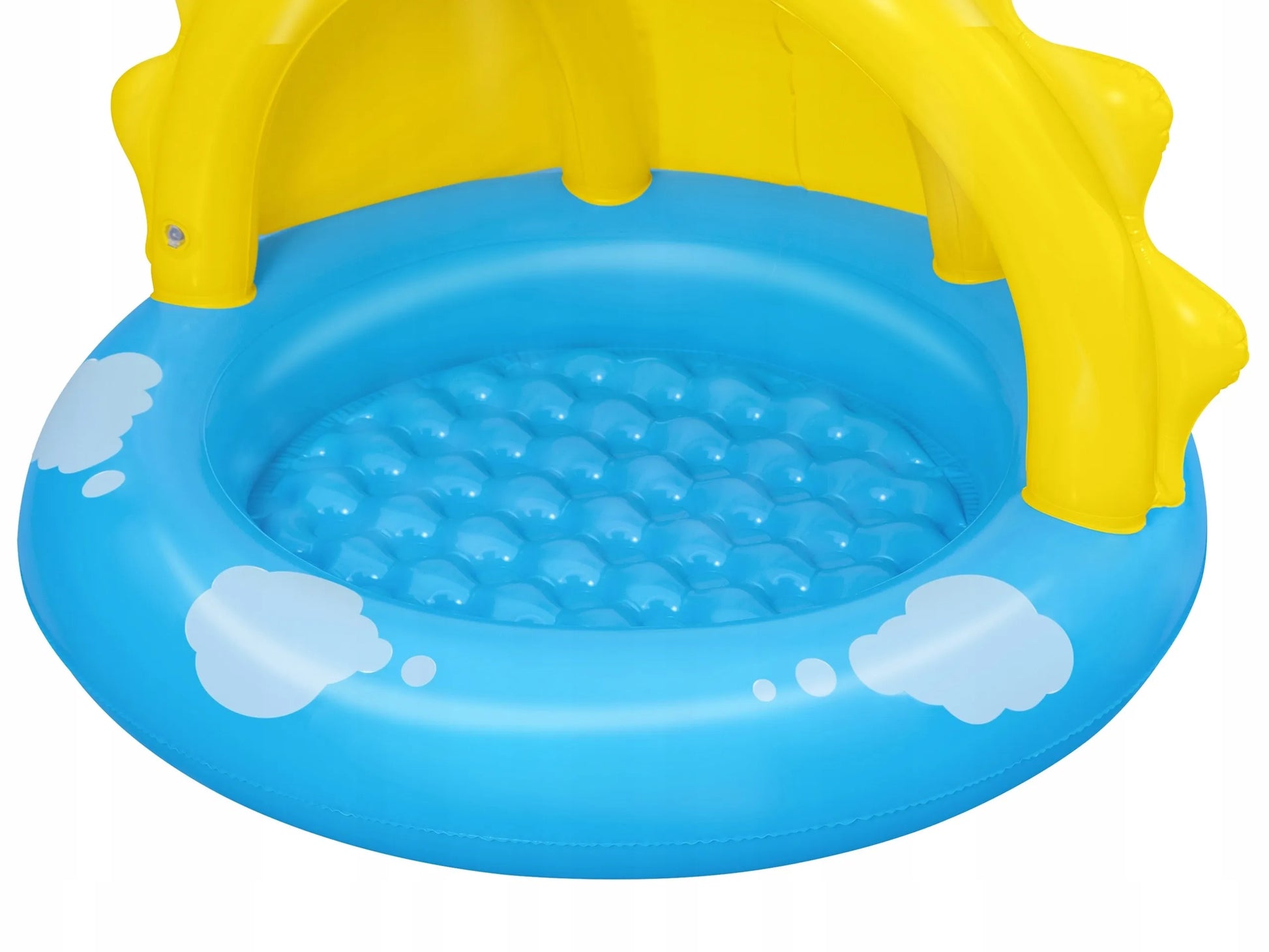 Pripučiamas baseinas vaikams Bestway su skėčiu nuo saulės, minkštu dugnu, 101 cm