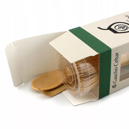 Dovanų rinkinys tradicinė Matcha 100g, priedai: Chasen, Chashaku, šaukštelis