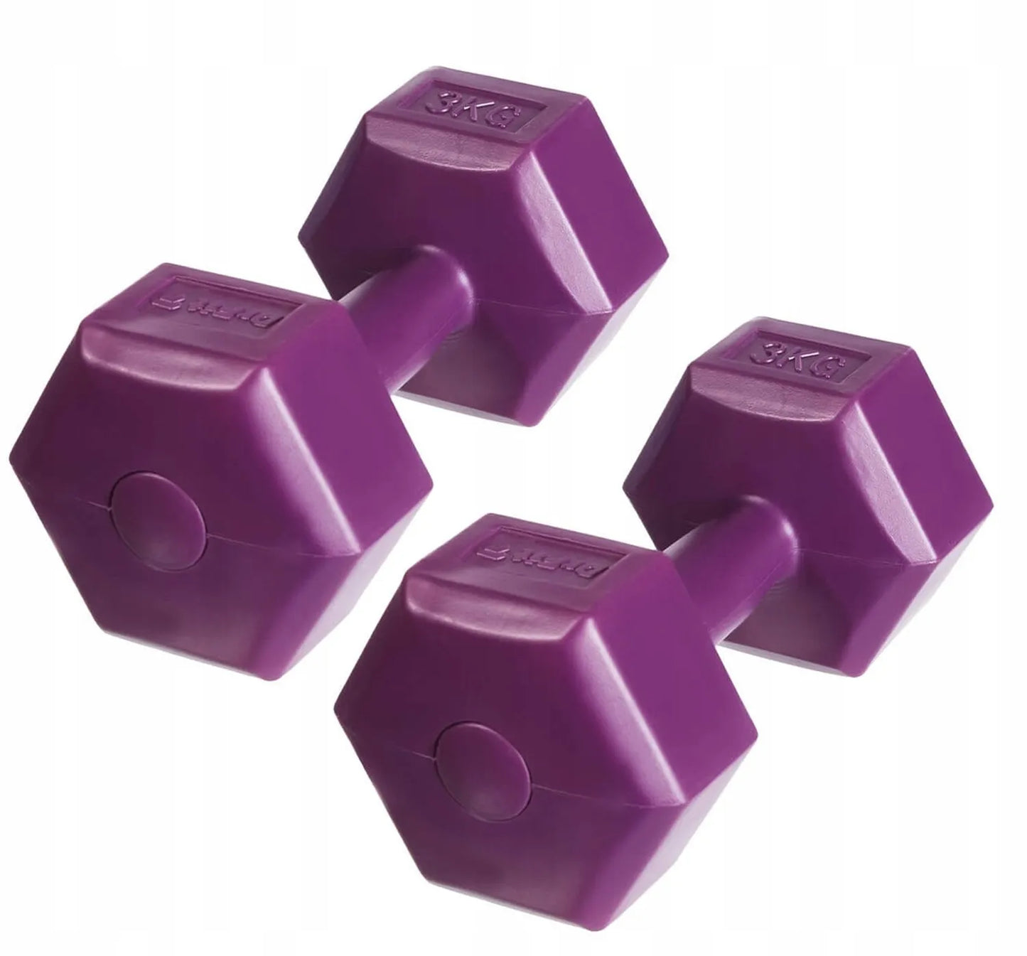 DrFit fitneso svarmenys, rankiniai hanteliai 2x 3 kg moterims