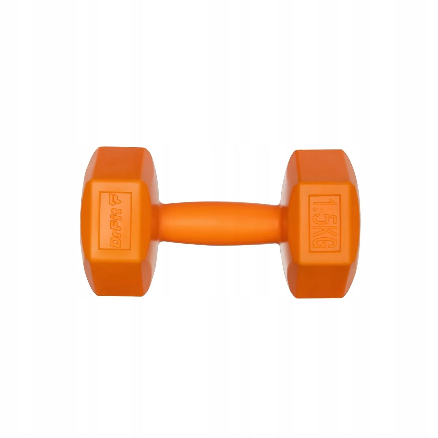 DrFit hanteliai pratimams, šešiakampiai, stabilūs, 2x 1,5 kg