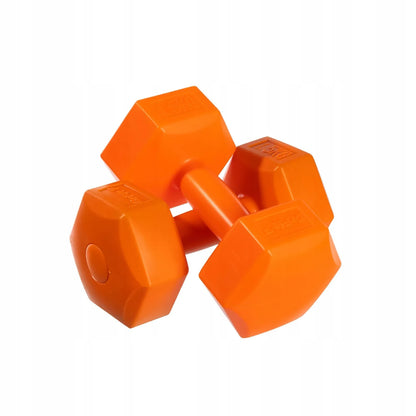 DrFit hanteliai pratimams, šešiakampiai, stabilūs, 2x 1,5 kg