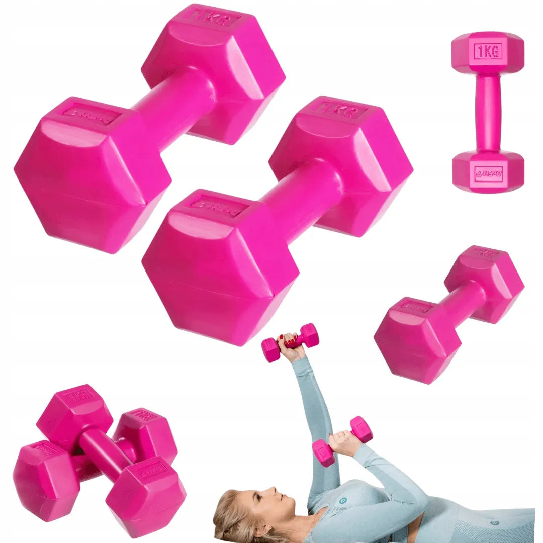 DrFit hantliai svarmenys 2x 1 kg treniruotėms / moteriški