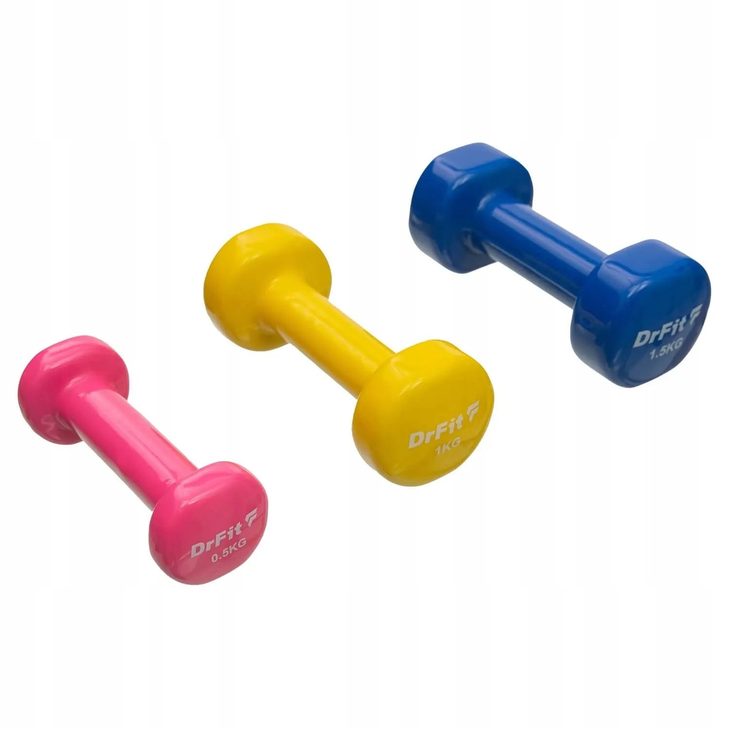 DrFit hantlių rinkinys su stovu, 6 vnt.