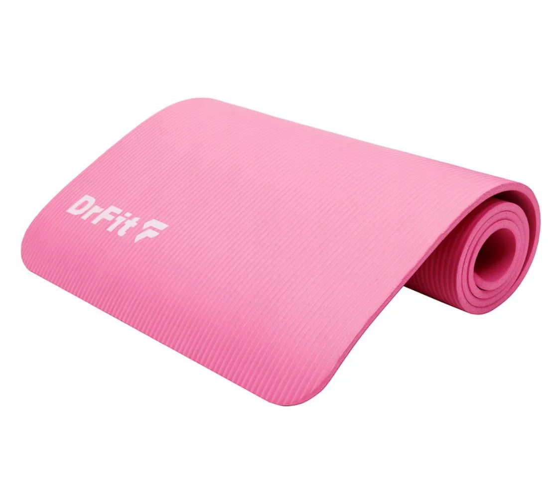 DrFit storo 1 cm gimnastikos ir jogos kilimėlis, rožinis