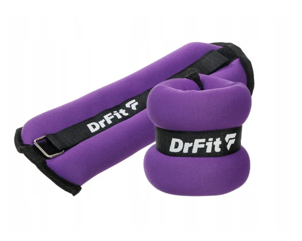 DrFit svoriai kulkšnims ir riešams fitnesui treniruotėms 2x 1kg